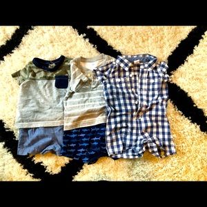 3-6 month boys summer clothes bundle